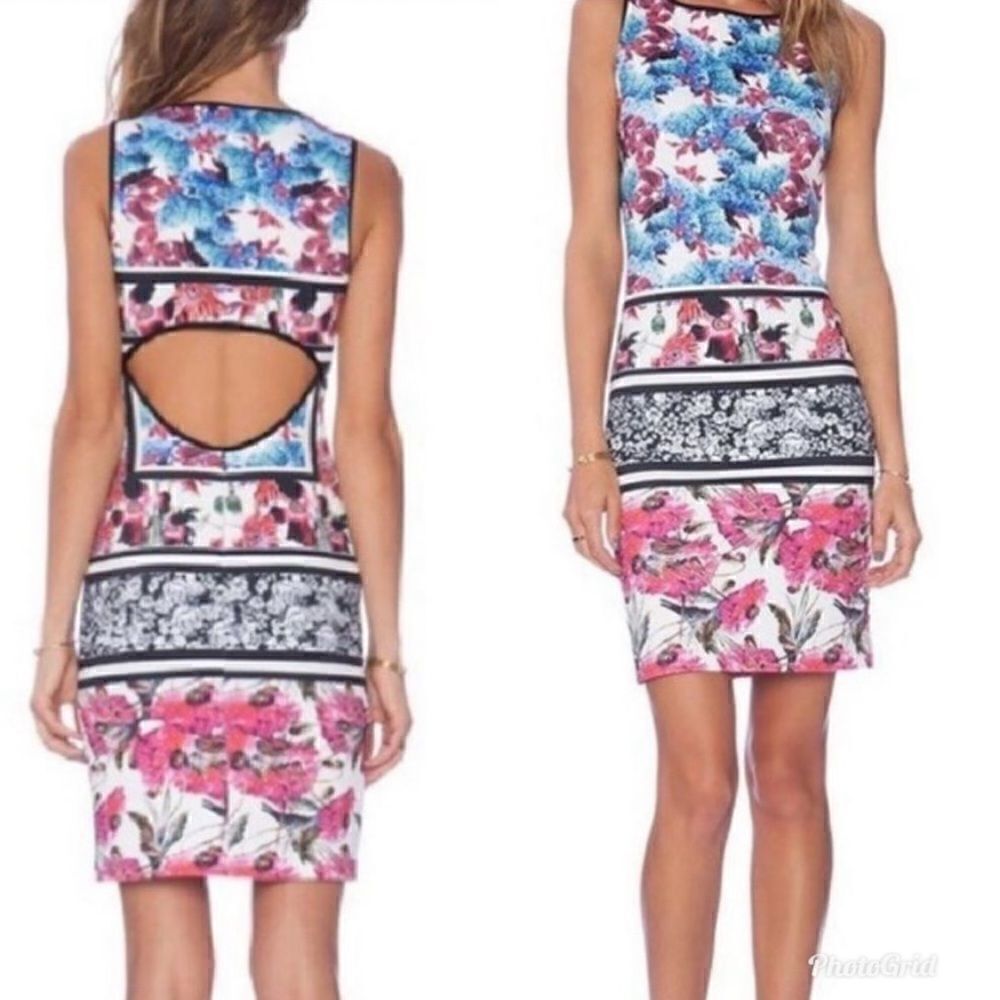 Revolve Clover Canyon Floral Garden Scarf Dress in Multi